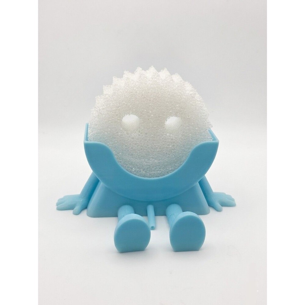 Funny Sitting Sponge Holder for Scrub Daddy 3D Printed Sink Caddy Organizer
